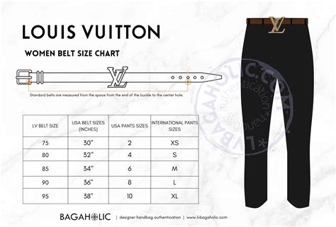 lv belt sizes chart|lv belt size chart women's.